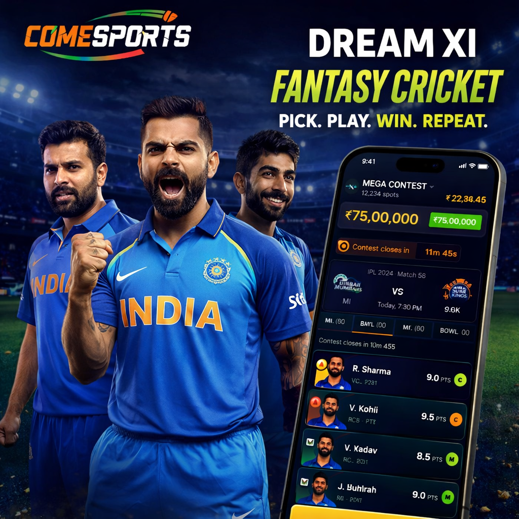 fanmojo11 india cricket fantasy lineup